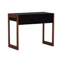 Aparador-escrivaninha Ondas 2 Gavetas - Amêndoa Preto - 7