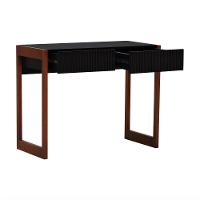 Aparador-escrivaninha Ondas 2 Gavetas - Amêndoa Preto - 8