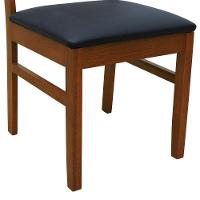 Kit 2 Cadeiras Madeira Maciça Lyon Encosto Telinha Amêndoa - Amêndoa Assento Estofado Corano Preto - 8