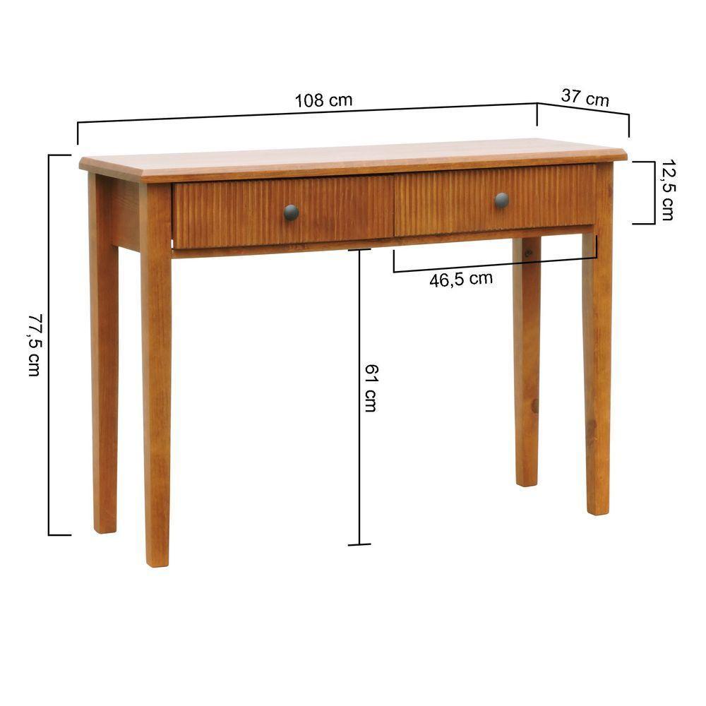Aparador-escrivaninha 2 Gavetas Maré Amêndoa - 8