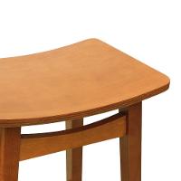 Banco Alto Confort Madeira Maciça Assento Anatômico - Amêndoa Madeira - 3