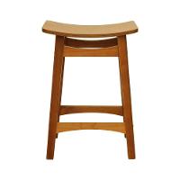 Banco Médio Confort Madeira Maciça Assento Anatômico - Amêndoa Madeira - 5