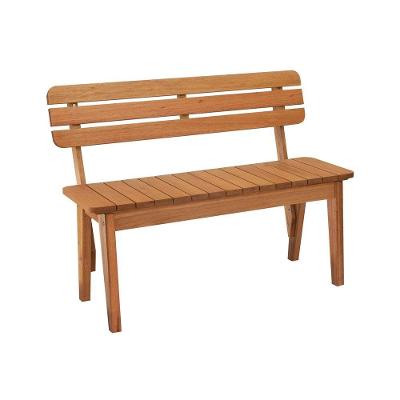 Banco Garden 2 Lugares Com Encosto Natural