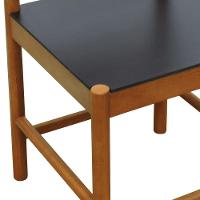 Cadeira Amber Madeira Maciça - Amêndoa Assento Mdf Bp Na Cor Preta - 8