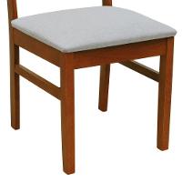 Kit 2 Cadeiras Madeira Maciça Lyon Encosto Telinha Natural - Amêndoa Assento Estofado Linho Bege Mescla Impermeável - 2