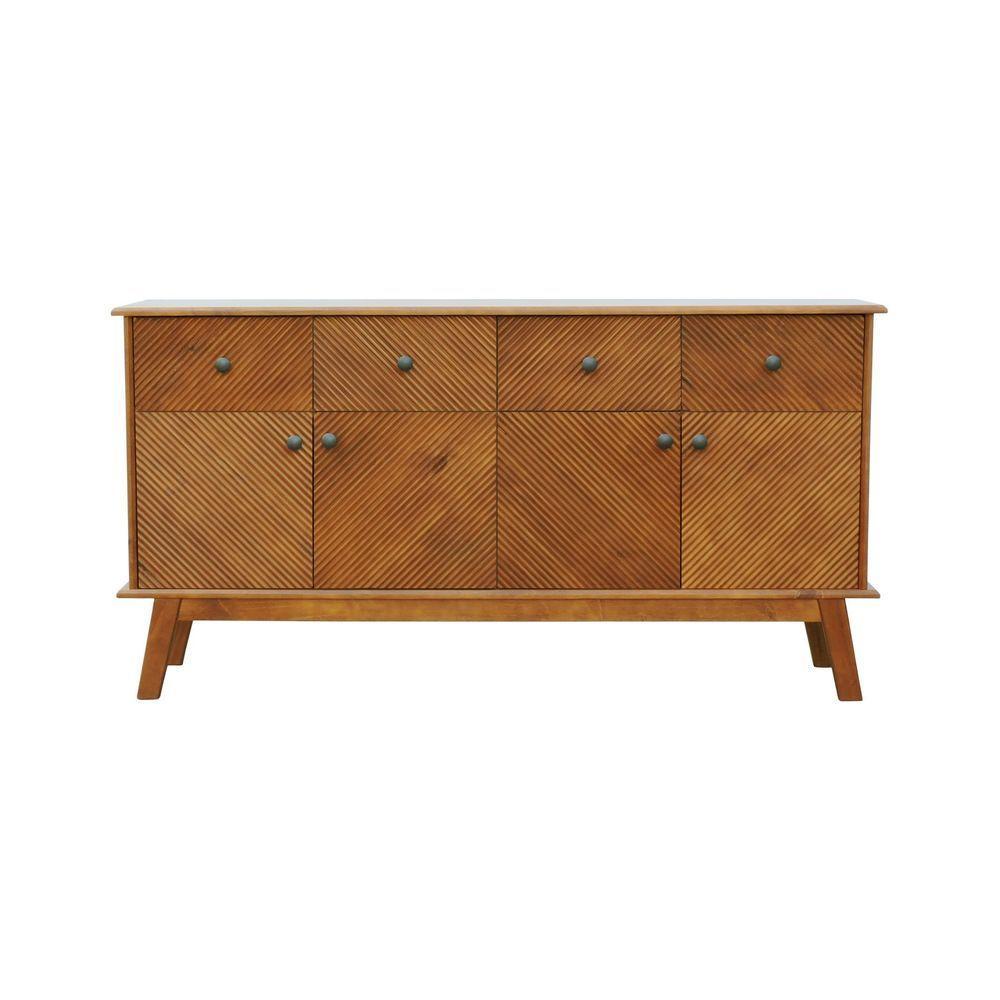 Buffet 4 Portas 4 Gavetas Maré Amêndoa - 3