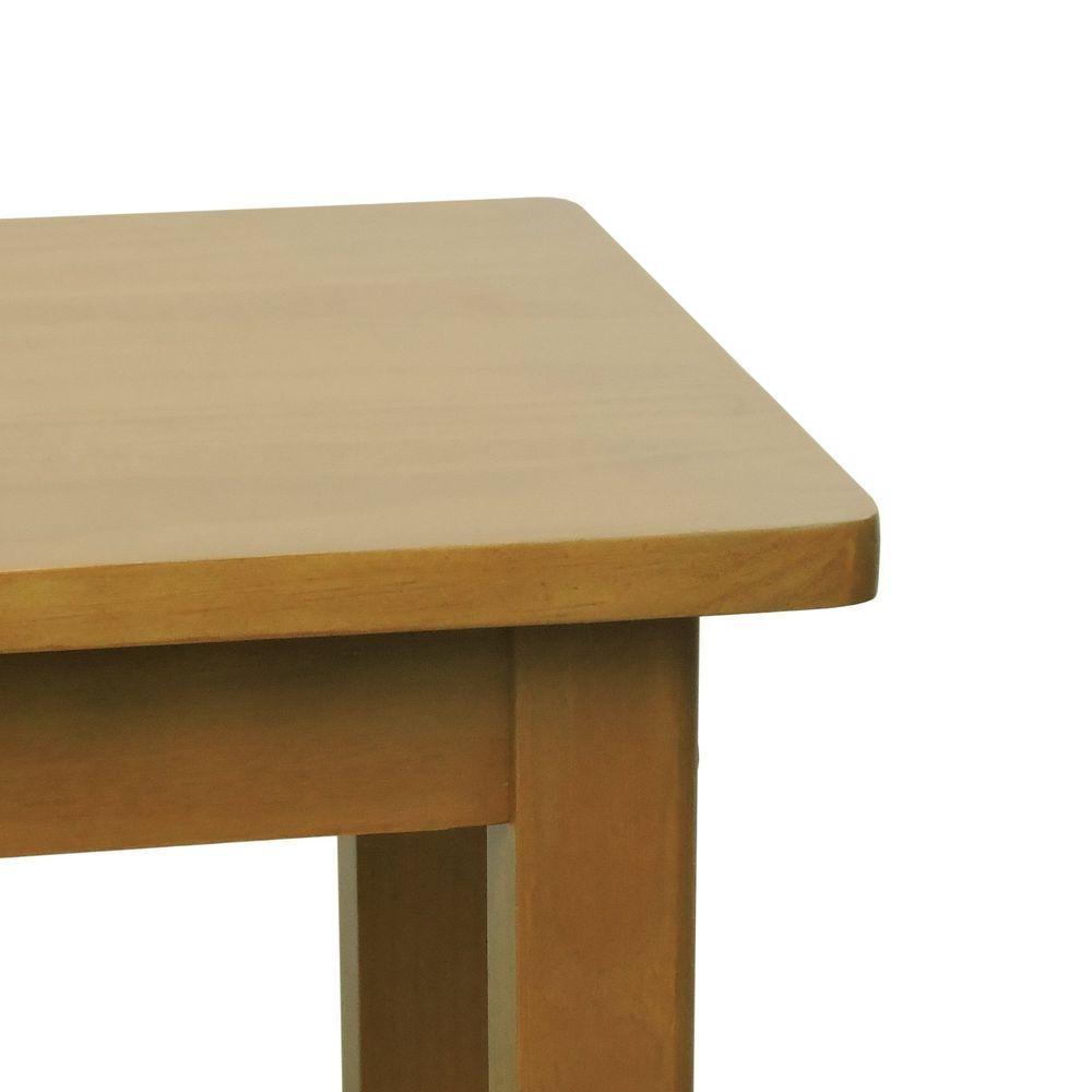 Banco Sapateira Viena Madeira Maciça - Natural Assento Natural Madeira - 3