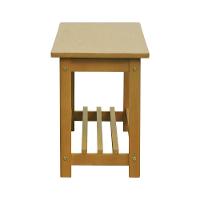 Banco Sapateira Viena Madeira Maciça - Natural Assento Natural Madeira