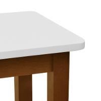 Banco Sapateira Viena Madeira Maciça - Amêndoa Assento Madeira Laqueado Off-white - 7