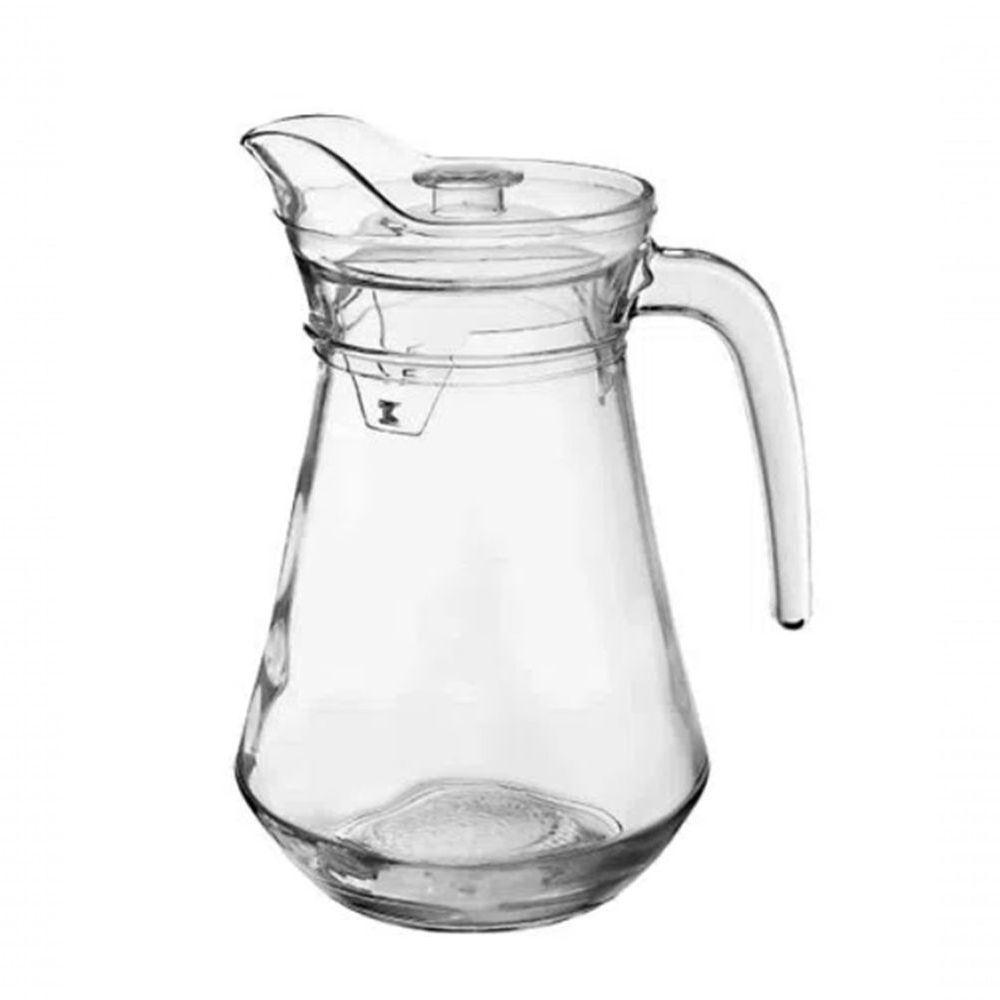 Jarra De Vidro C- Tampa Suco água 1.5 Litros - 1