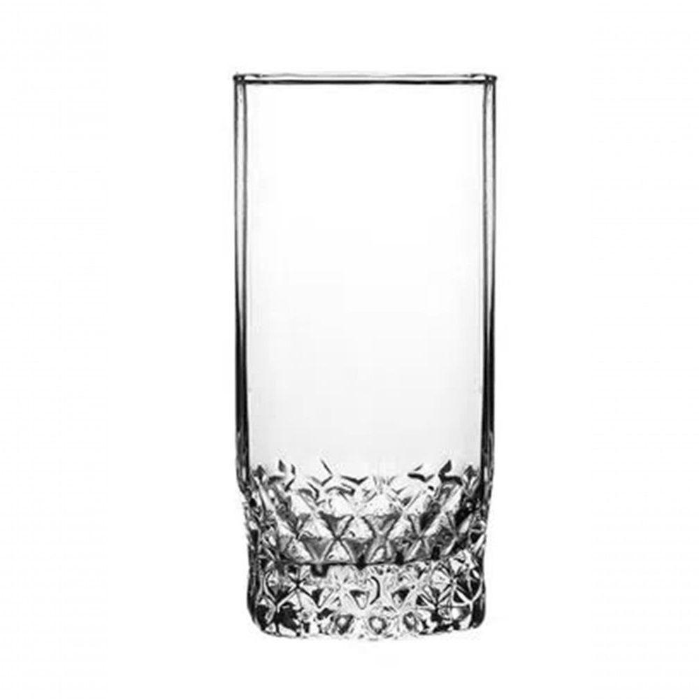Jogo Copos De Vidro 330ml Cristal Diamond Vinho Suco água 330ml - 2
