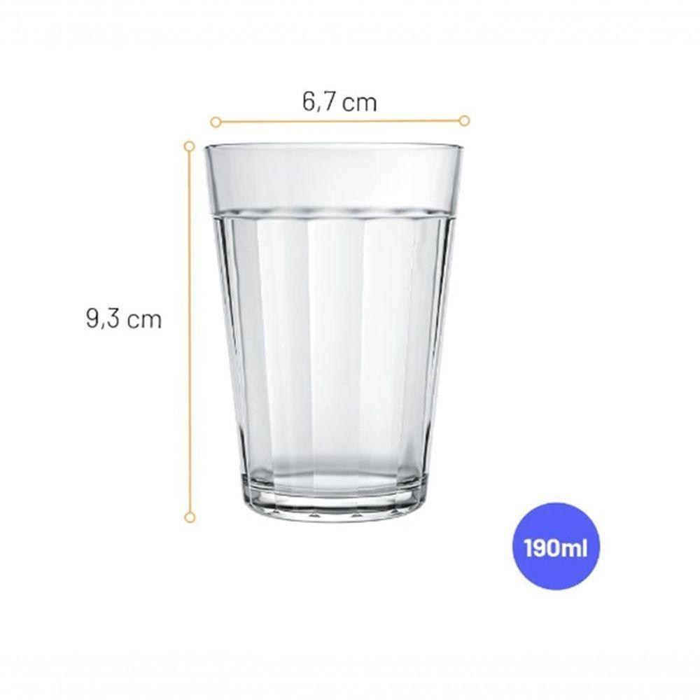 Caixa 24 Copos De Vidro Americano Tradicional Nadir Figueiredo 190ml Cerveja Boteco Bar - 3