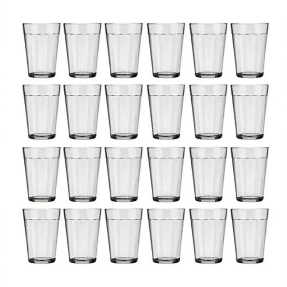 Jogo 24 Copos De Vidro Americano Tradicional Nadir Figueiredo 190ml Cerveja Boteco Bar - 1