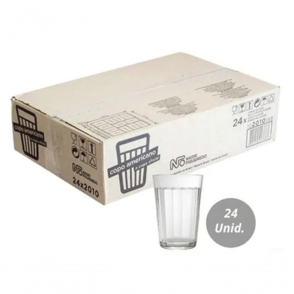 Jogo 24 Copos De Vidro Americano Tradicional Nadir Figueiredo 190ml Cerveja Boteco Bar - 5
