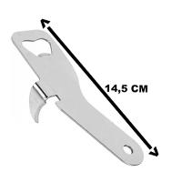 Kit 2 Abridor De Lata E Garrafa Aço Inox Resistente Grande - 3