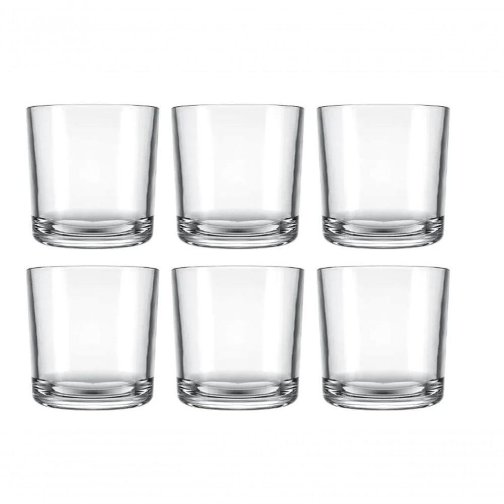 Jogo 6 Copo Bar Whisky Drink Cerveja água Dose 265 Ml Barman - 1