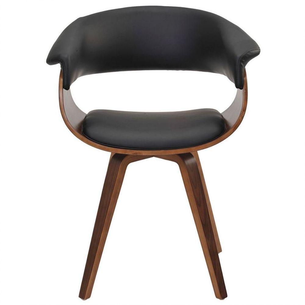 Kit 03 Cadeiras Decorativas para Escritório Recepção Ohana Fixa Pu Preto Gran Belo - 6