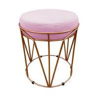 Puff Babu Suede Base Cobre D´rossi Rosa Bebê - 3