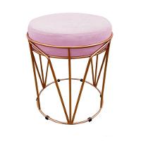 Puff Babu Suede Base Cobre D´rossi Rosa Bebê - 8