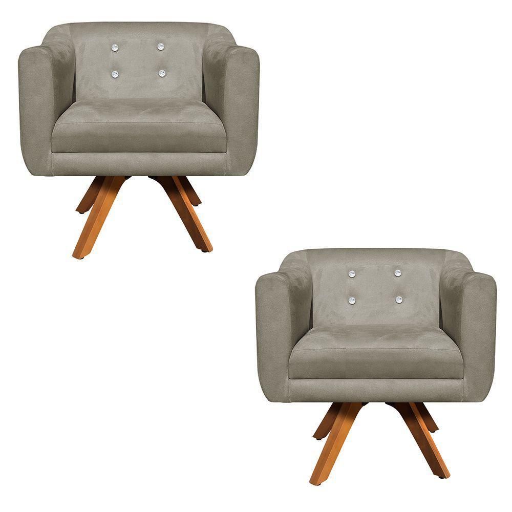 Kit 02 Poltronas Giratória Julia Mm30 - 1