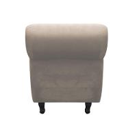 Recamier com Baú Itália Suede Bege