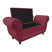 Recamier Baú Londres 1,20 M Suede Rose - 2