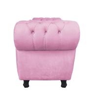 Recamier Baú Londres 1,20 M Suede Rosa Bebê - 7