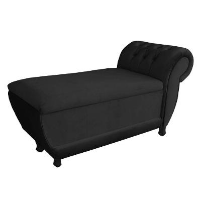 Recamier Goya Veludo Preto