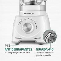 Liquidificador Pratic Power Mondial Branco L-97-W 60hz 127V - 7