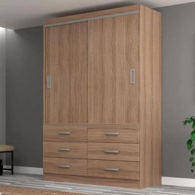 Guarda Roupa Casal Veneza Premium 2 Portas de Correr 6 Gavetas Demolição MDP