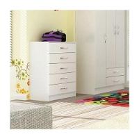 Cômoda 5 Gavetas Maxi - Branco Branco - 1