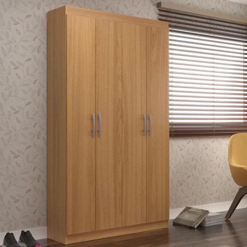 Armário Multiuso Milão 4 Portas E 8 Prateleiras - Cinnamomo Cinnamomo - 1