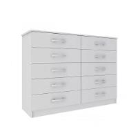 Cômoda Austin 10 Gavetas - Branco Branco - 2