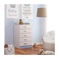 Cômoda 5 Gavetas Maxi - Branco - Azul Branco - Azul - 1