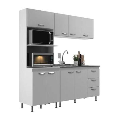 Cozinha Modulada Ipanema 3 Peças - Branco Branco