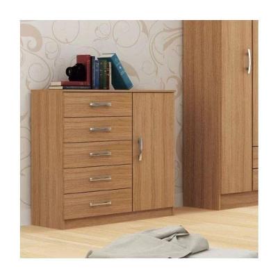 Cômoda Sapateira Zurique 1 Porta 1 Prateleira 94 cm MDF Amadeirado