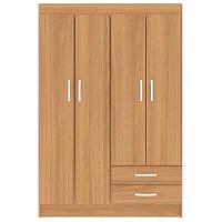 Guarda-roupa Solteiro 4 Portas 2 Gavetas Atalaia - Cinnamomo Cinnamomo - 3