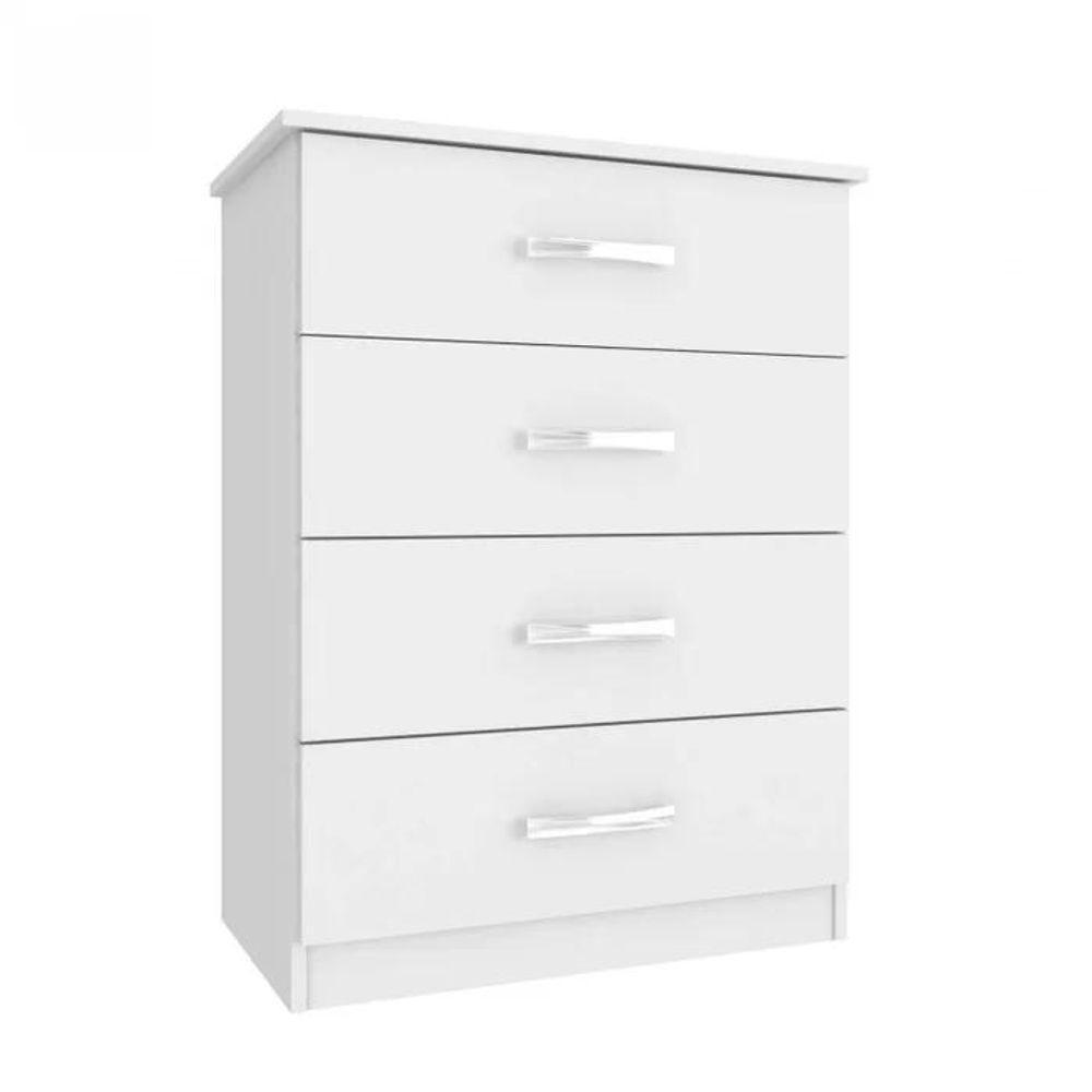 Cômoda Infantil Maxi 04 Gavetas - Branco Branco - 1