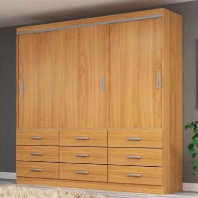 Guarda Roupa Casal Isabela 03 Portas 09 Gavetas - Cinnamomo Cinnamomo