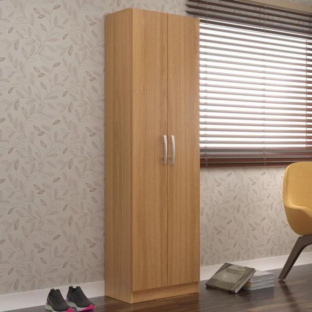 Armário Multiuso Milão 2 Portas E 4 Prateleiras - Cinnamomo Cinnamomo - 1