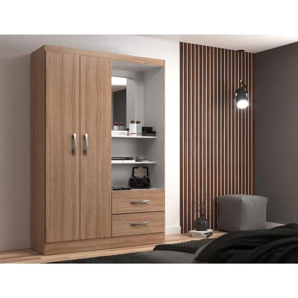 Guarda Roupa Capelinha Solteiro 2 Portas 2 Gavetas Premium - Demolição Demolição - 1