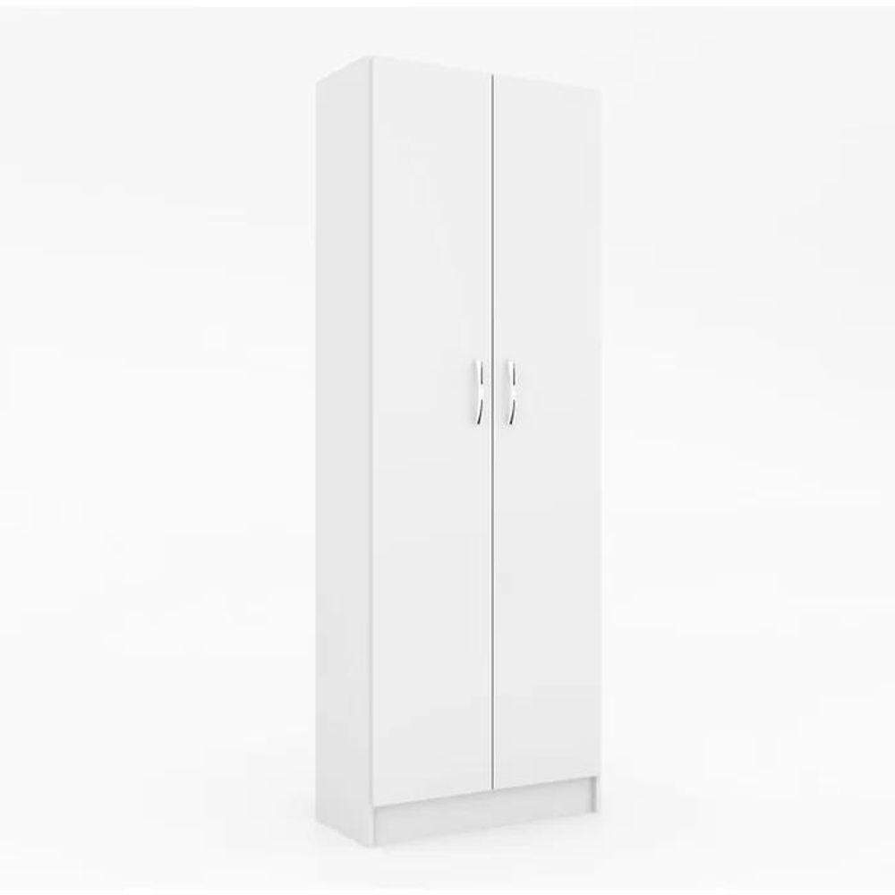 Armário Multiuso Milão 2 Portas E 4 Prateleiras - Branco Branco - 4
