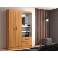 Guarda Roupa Capelinha Solteiro 2 Portas 2 Gavetas Premium - Cinnamomo Cinnamomo - 1