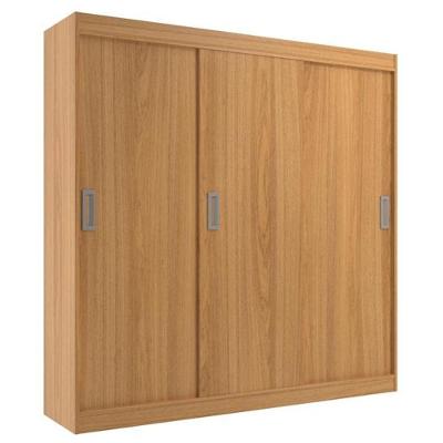 Guarda Roupas Casal Lisboa 3 Portas De Correr E 2 Gavetas - Cinnamomo Cinnamomo