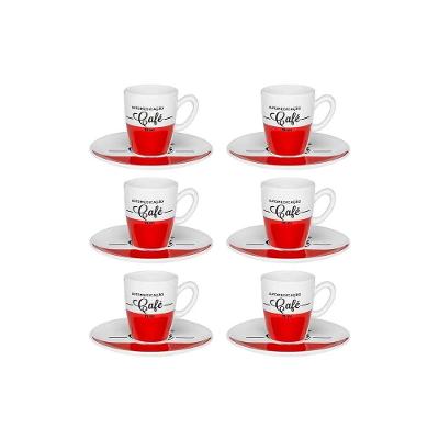 Conjunto De Café Expresso Cafeína 75ml 12pçs - Oxford
