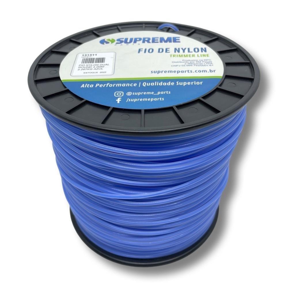 Fio Nylon Roçadeira Redondo 3.0mm Coextrusado 2,267kg - 4