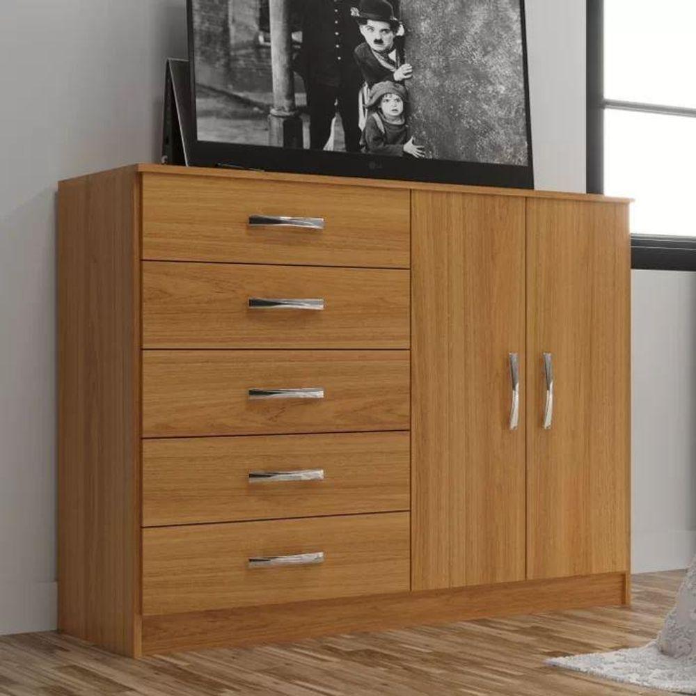 Cômoda Austin 2 Portas 5 Gavetas - Cinnamomo Cinnamomo - 1