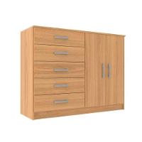 Cômoda Austin 2 Portas 5 Gavetas - Cinnamomo Cinnamomo - 4