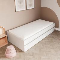 Bicama Solteiro Mdf Branco Sem Cabeceira Mobilistore - 1