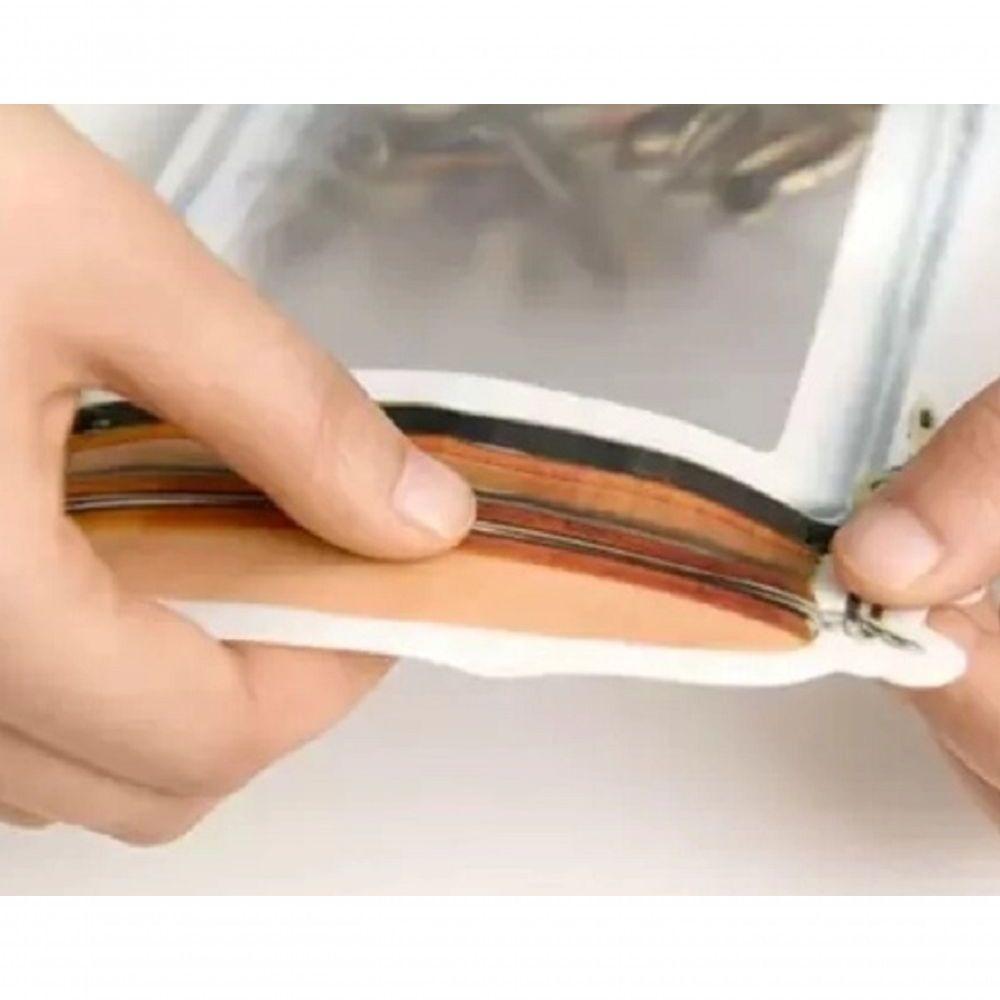 Kit 3 Saco Plástico Alimentos Reutilizável Porta Alimentos Grãos Legumes Temperos Com Lacre Zip - 2